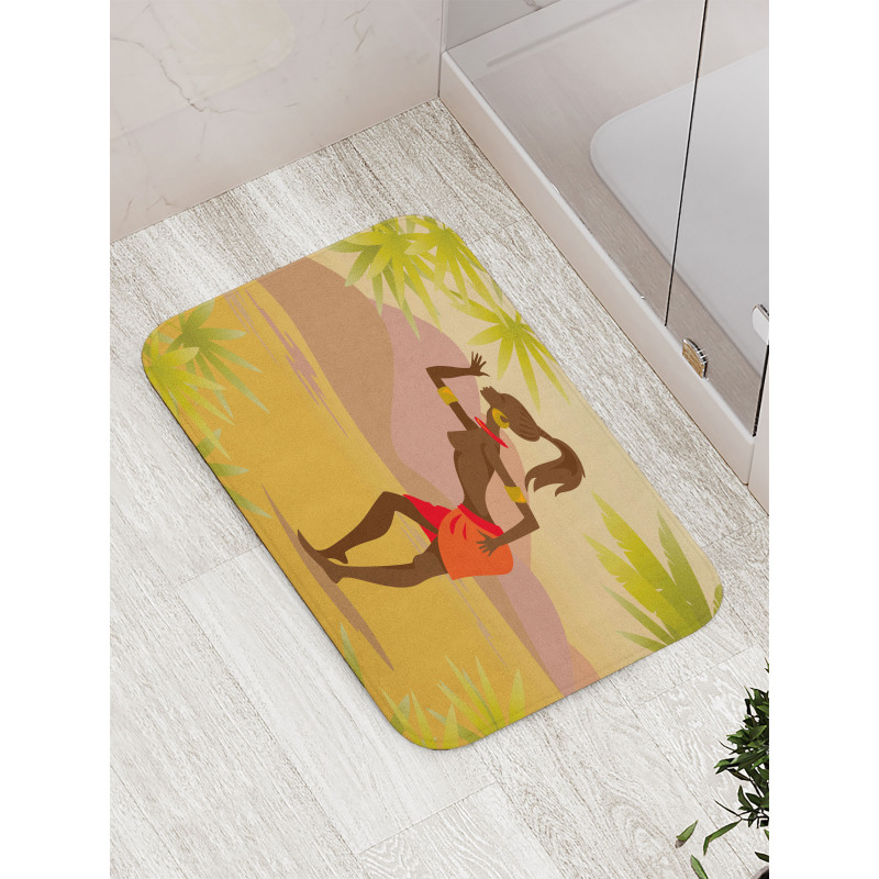 Young Girl Exotic Bath Mat