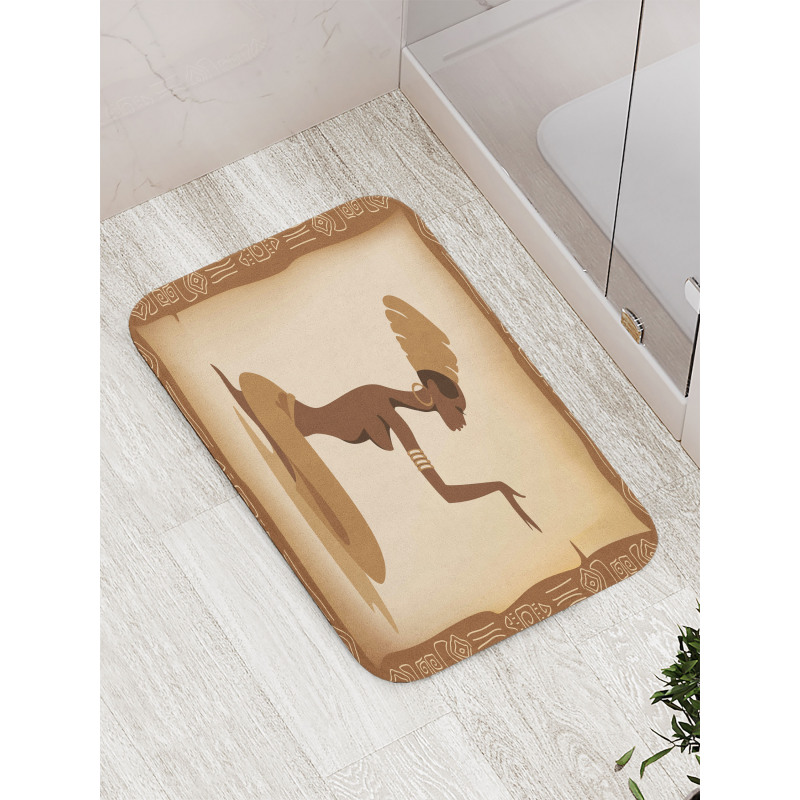 Lady Hand Gesture Bath Mat