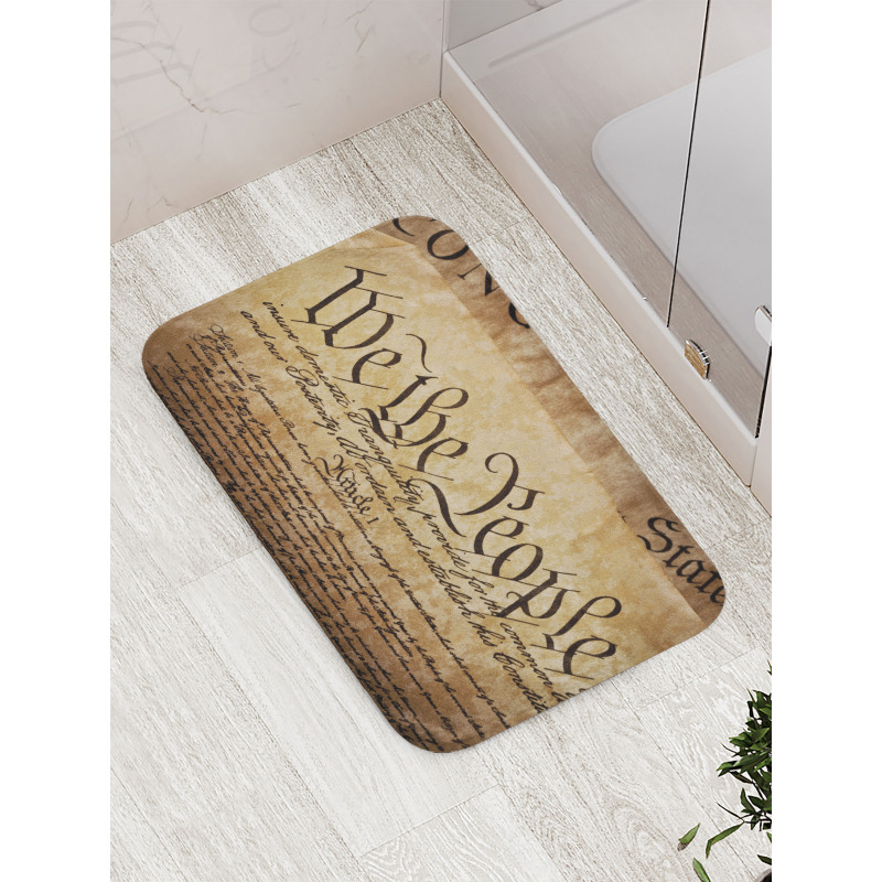 Constitution Text Bath Mat