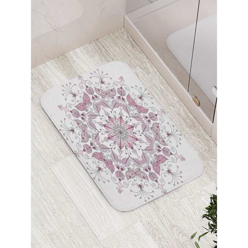 Pastel Lotus Bath Mat