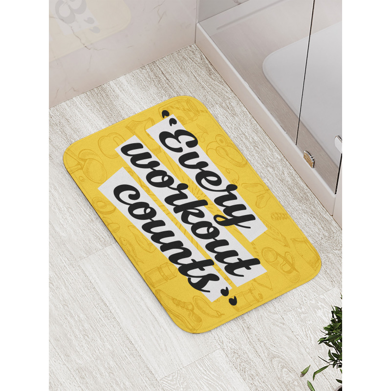 Every Workout Counts Bath Mat