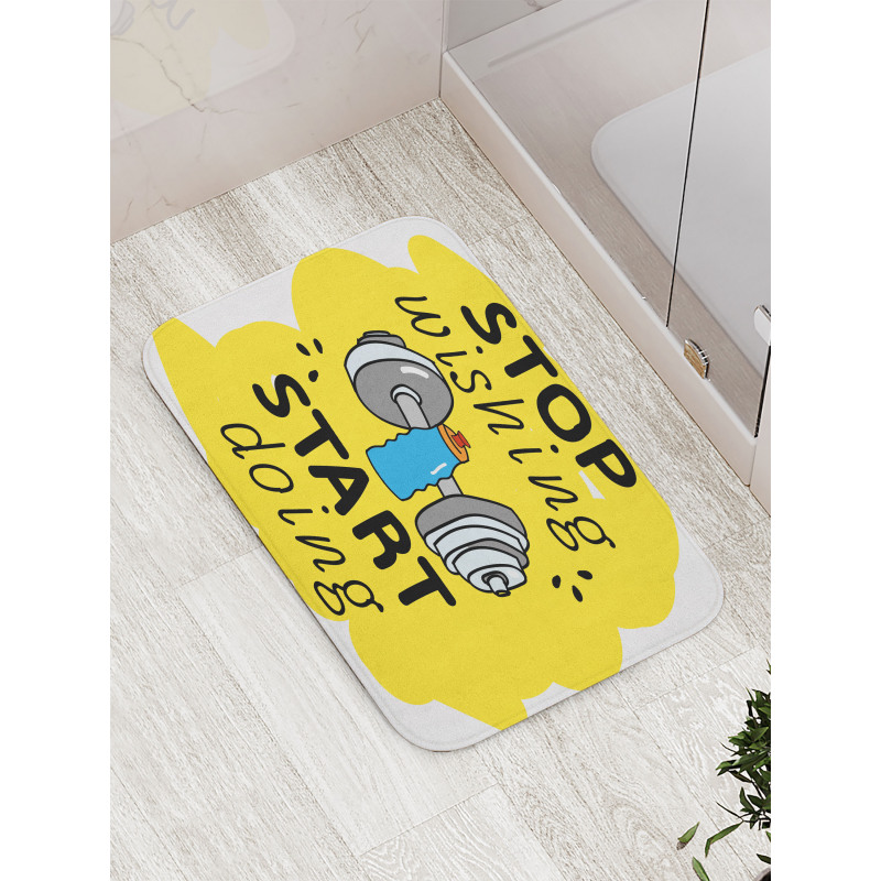 Words Doodle Bath Mat