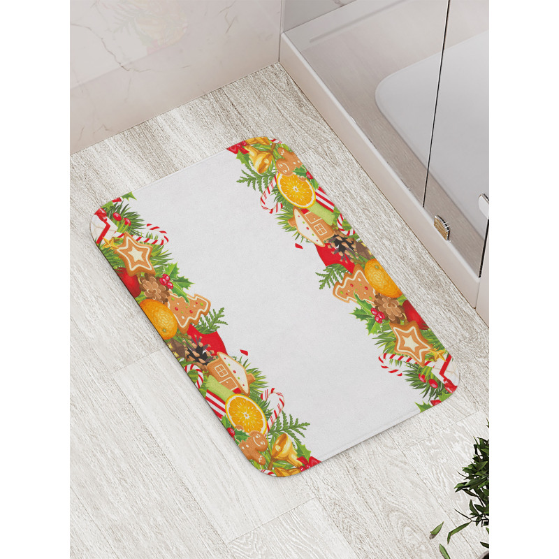 Gingerbread Theme Bath Mat