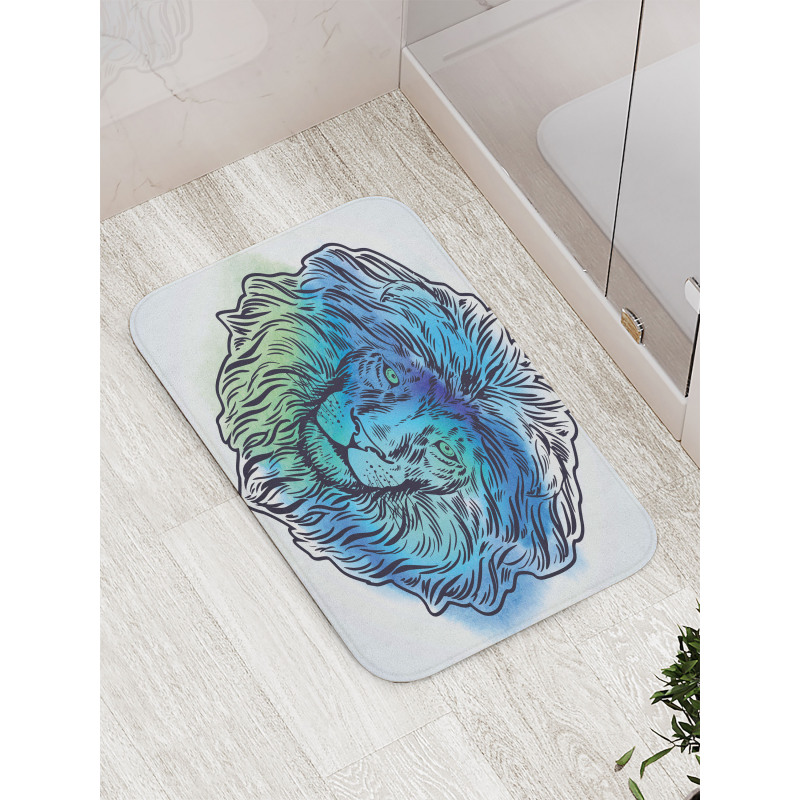 Portrait King of Forest Bath Mat