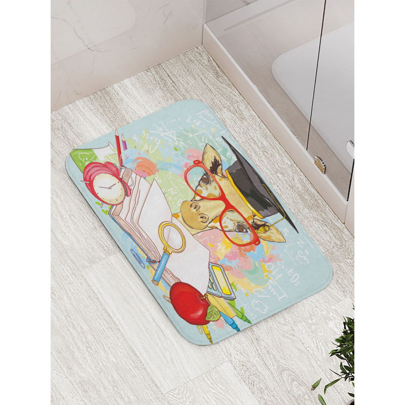 Geek Giraffe Bath Mat