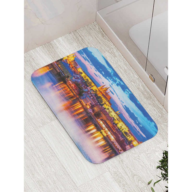 Evening in Prague Bath Mat