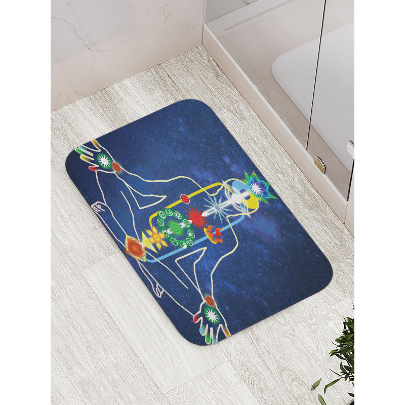 Scheme Power Body Person Bath Mat