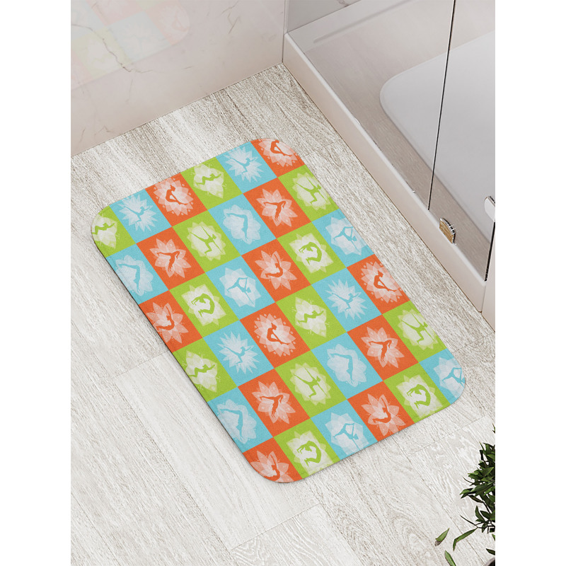 Mind and Body Poses Lotus Bath Mat