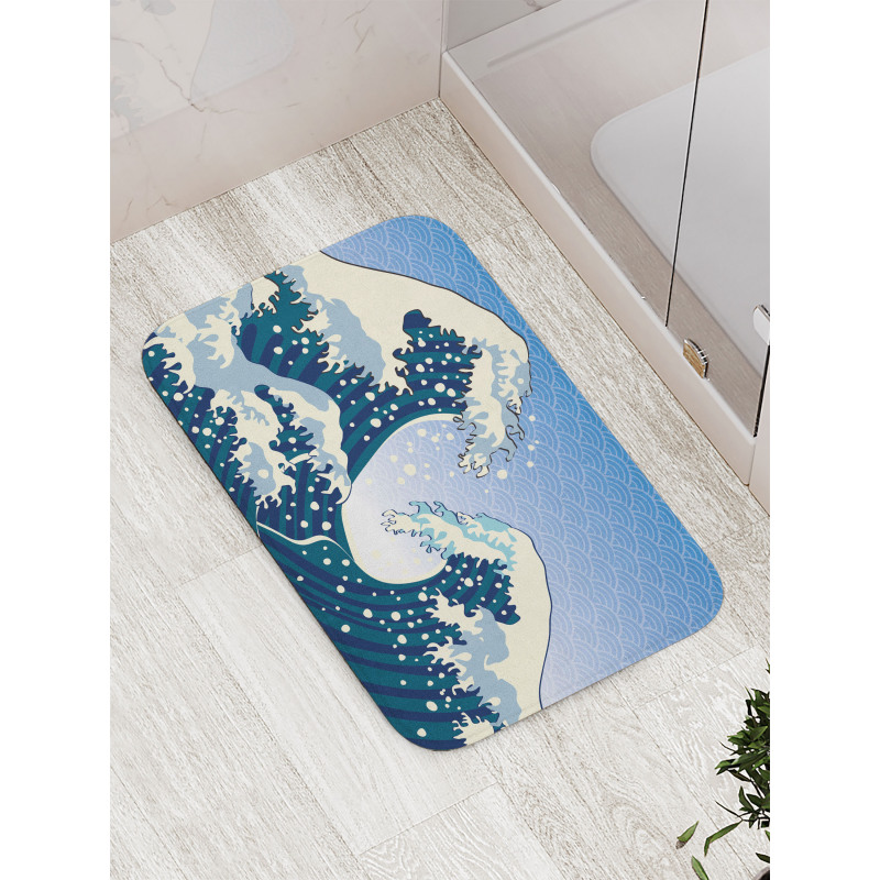Ocean Wind Art Bath Mat