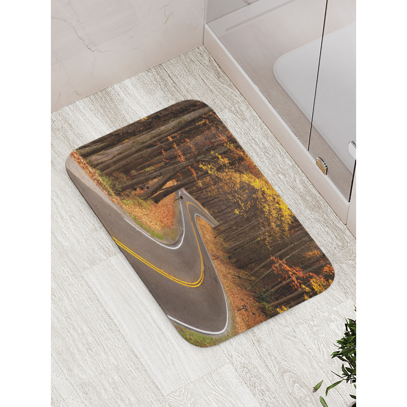 Roadway Mountains Travel Bath Mat