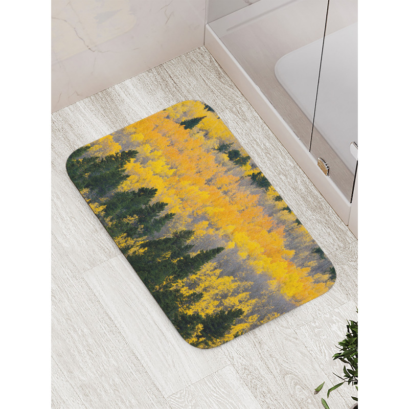 Colorful Aspen Trees USA Bath Mat