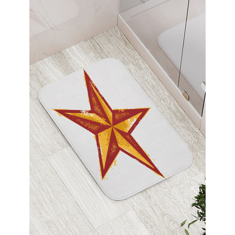 Grunge Retro Bath Mat