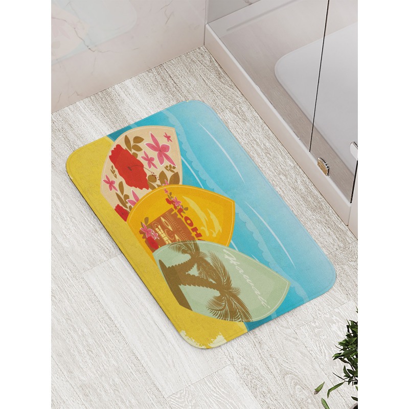 Surfboard Exotic Bath Mat