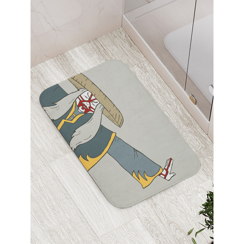 Old Japanese Person Bath Mat