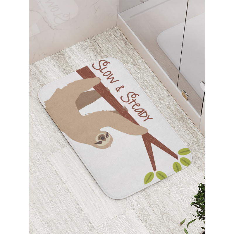 Cartoon Wildlife Mammal Bath Mat