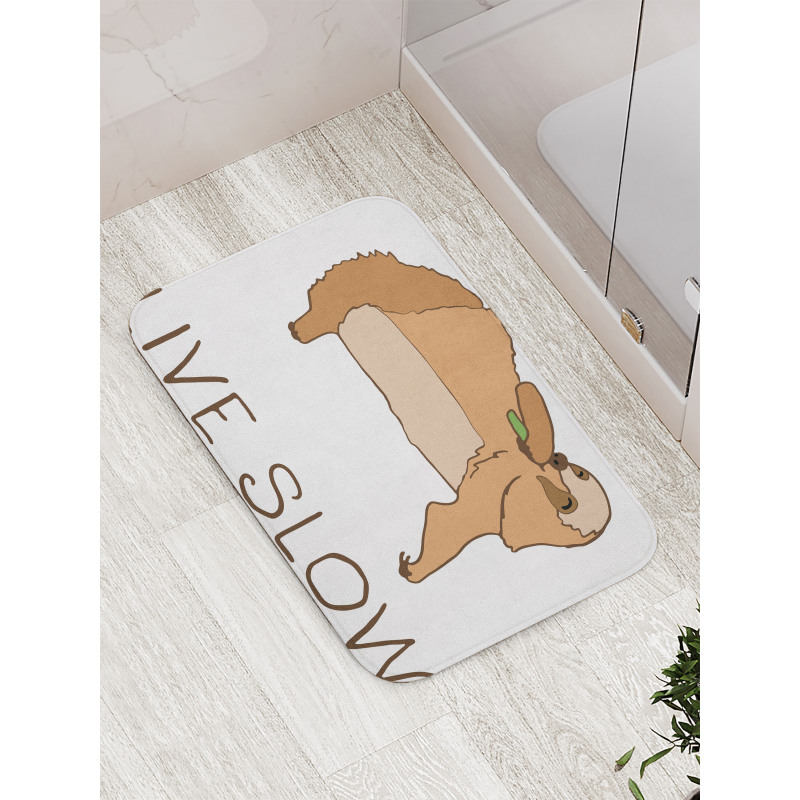 Happy Character Live Slow Bath Mat