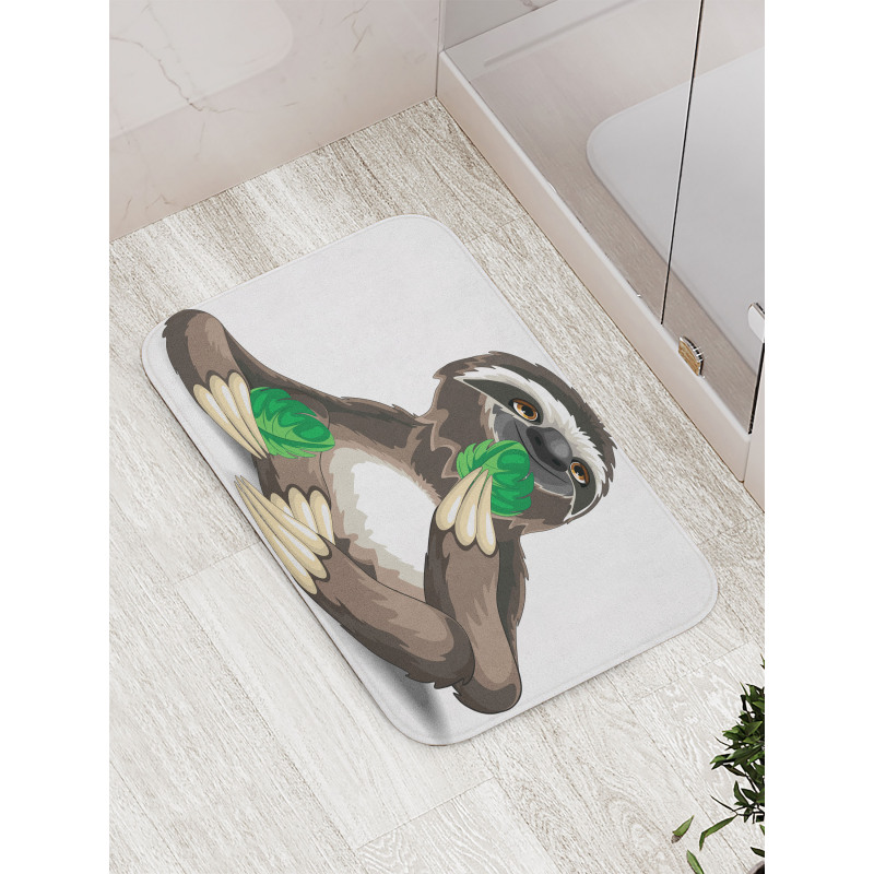 Sluggish Idle Character Bath Mat