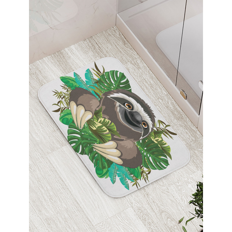 Cartoon Mammal Jungle Bath Mat