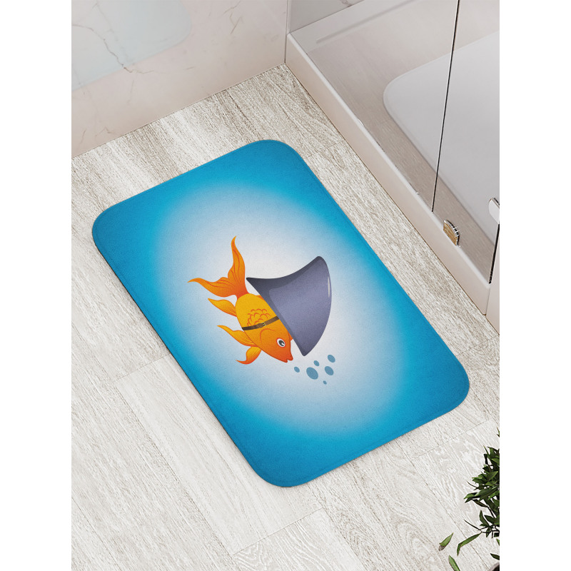 Little Fish Wearing Fin Bath Mat