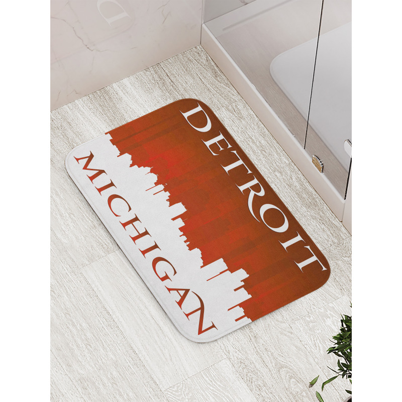 Michigan City Letters Bath Mat