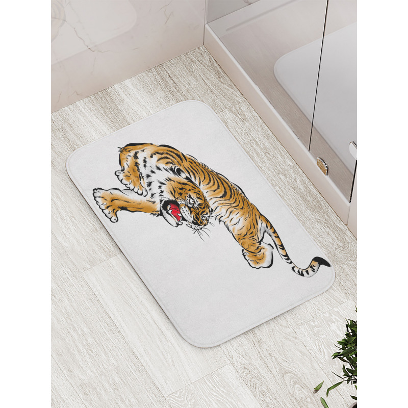 Japanese Hand Drawn Bath Mat