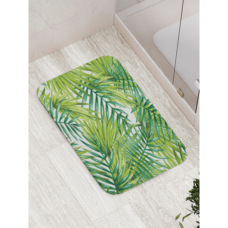 Colorful Illustration Natural Bath Mat