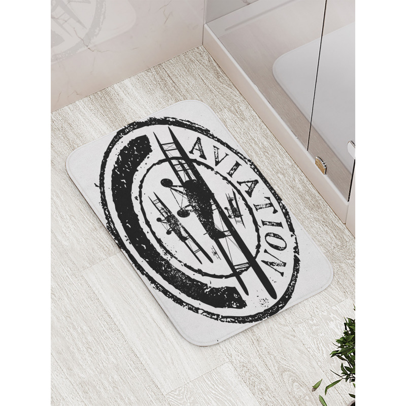 Aviation Retro Bath Mat