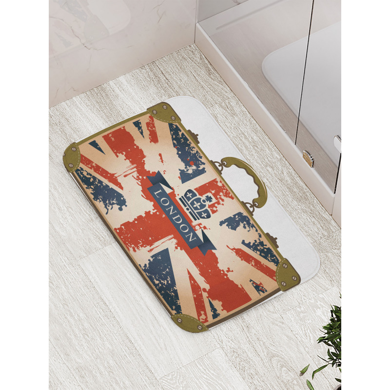 Vintage Suitcase Bath Mat