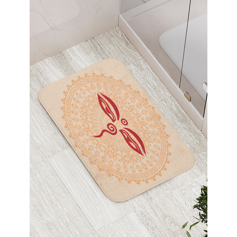 Oriental Mandala Ancient Zen Bath Mat