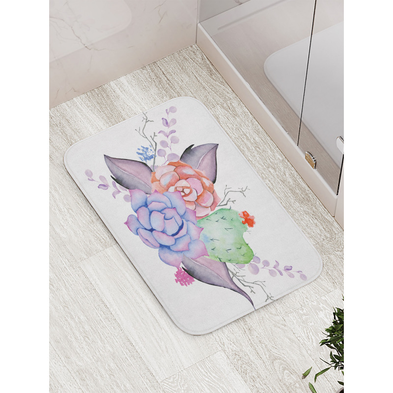 Romantic Summer Blossoms Bath Mat