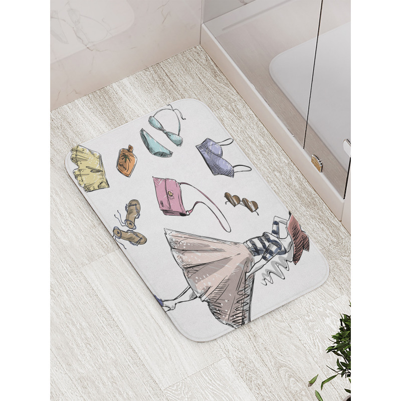 Summer Theme Bath Mat