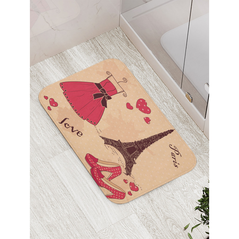 Retro French Bath Mat