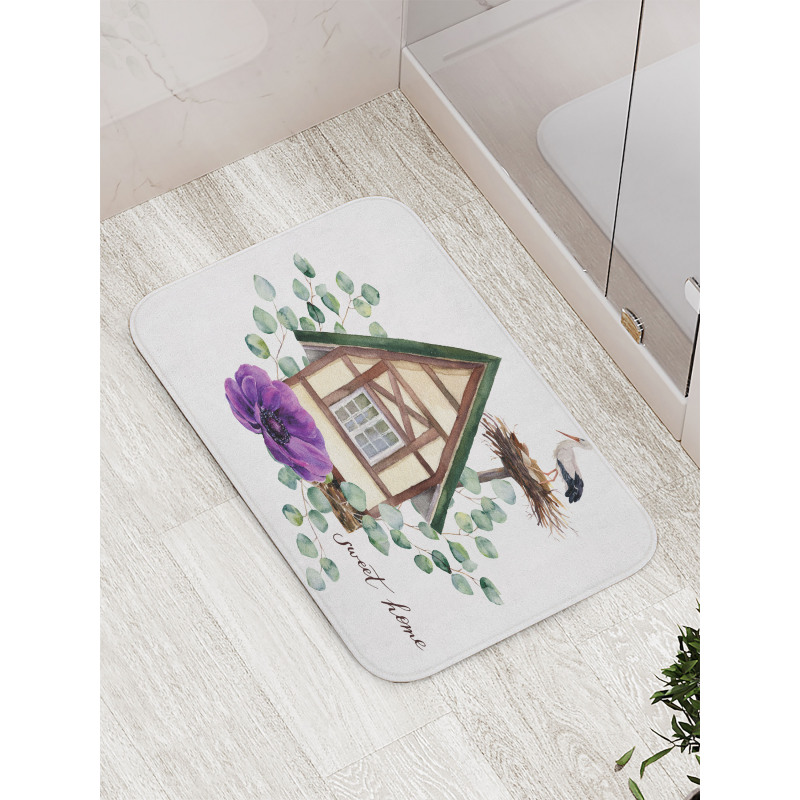 Watercolor Home Bath Mat