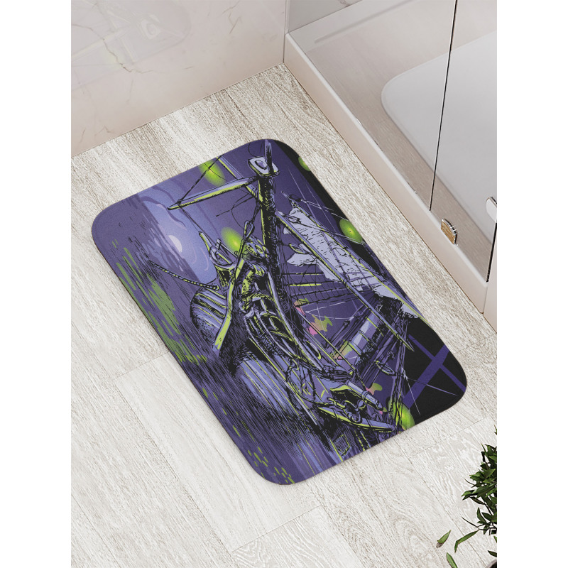 Ghost Vessel Island Bath Mat