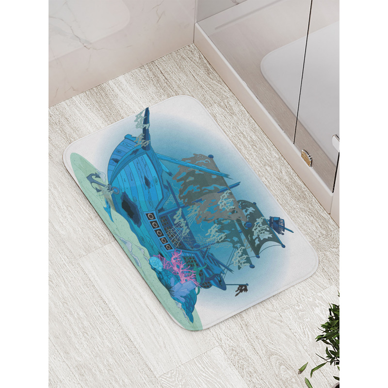 Underwater Antique Bath Mat