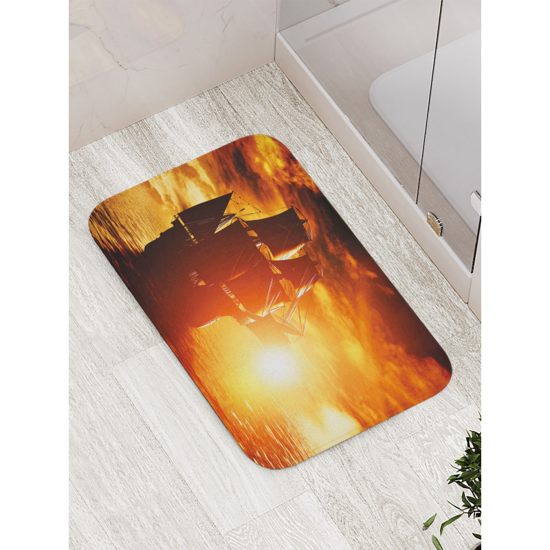 Ship Sunset Bath Mat