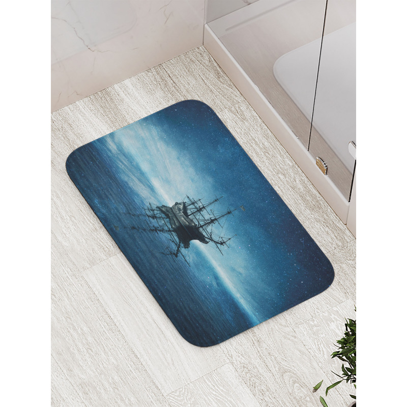 Night Sky Ocean Bath Mat