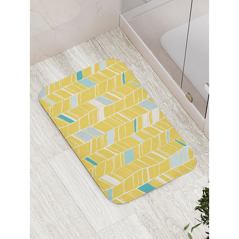 Herringbone Art Bath Mat