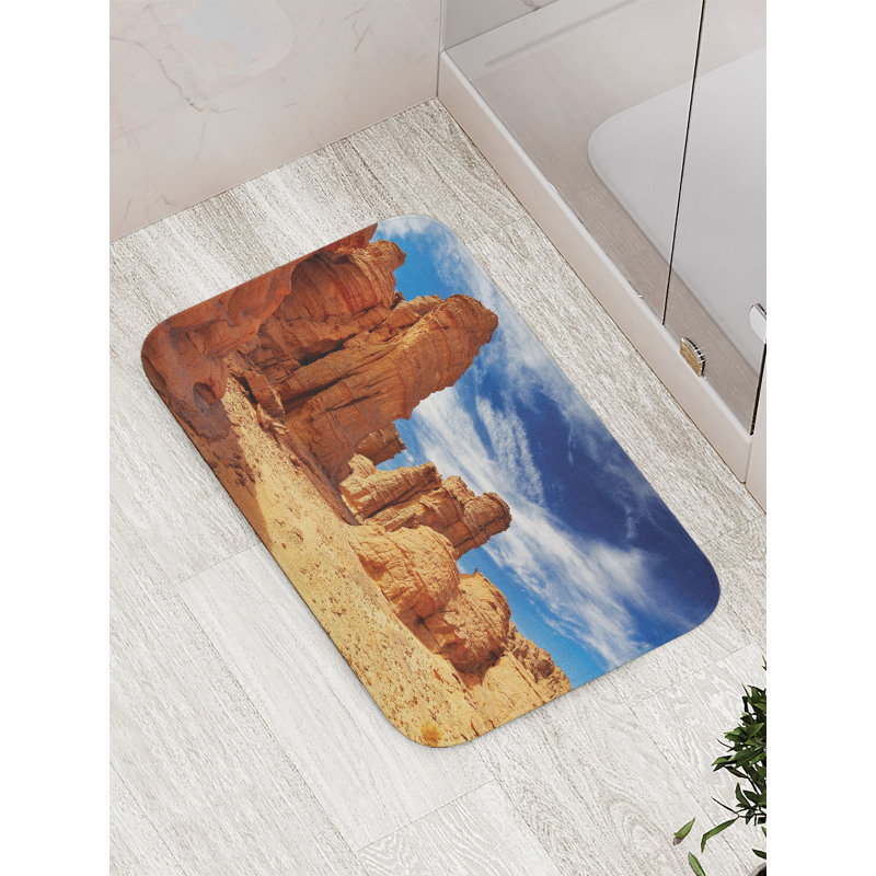 Bizarre Sandstone Cliffs Bath Mat