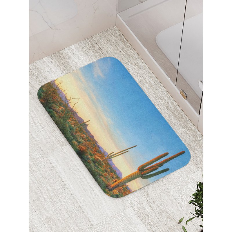 Sonoran Desert Sunset Bath Mat