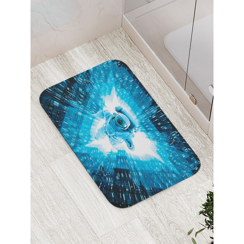 Space Man Diving Bath Mat