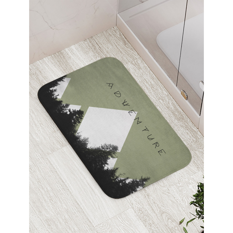 Forest Halftone Style Bath Mat