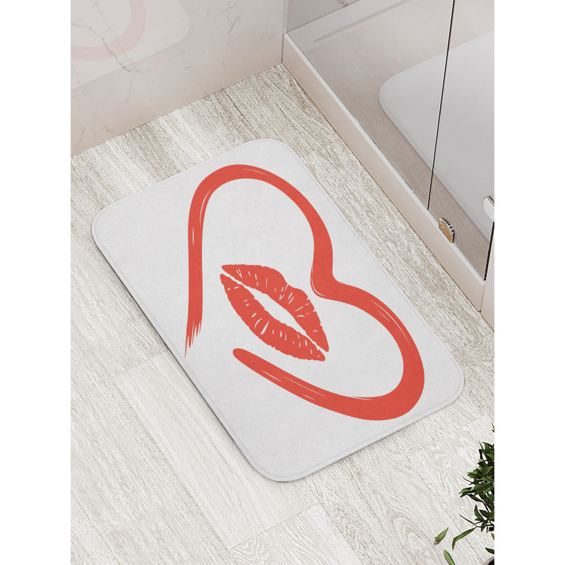 Romance Passion Lipstick Bath Mat