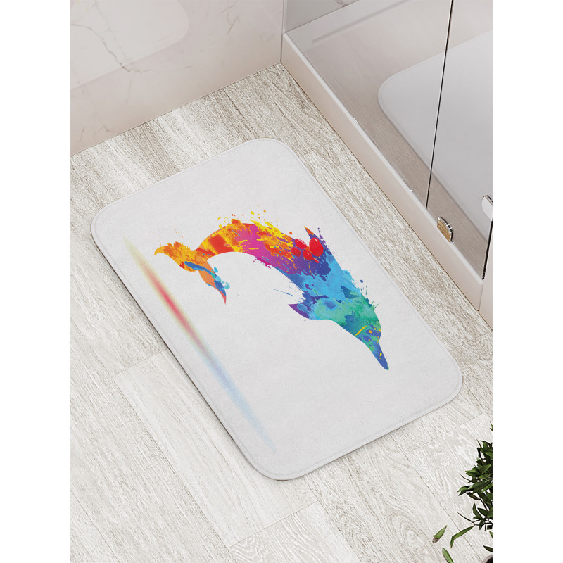 Vibrant Ocean Mammal Bath Mat