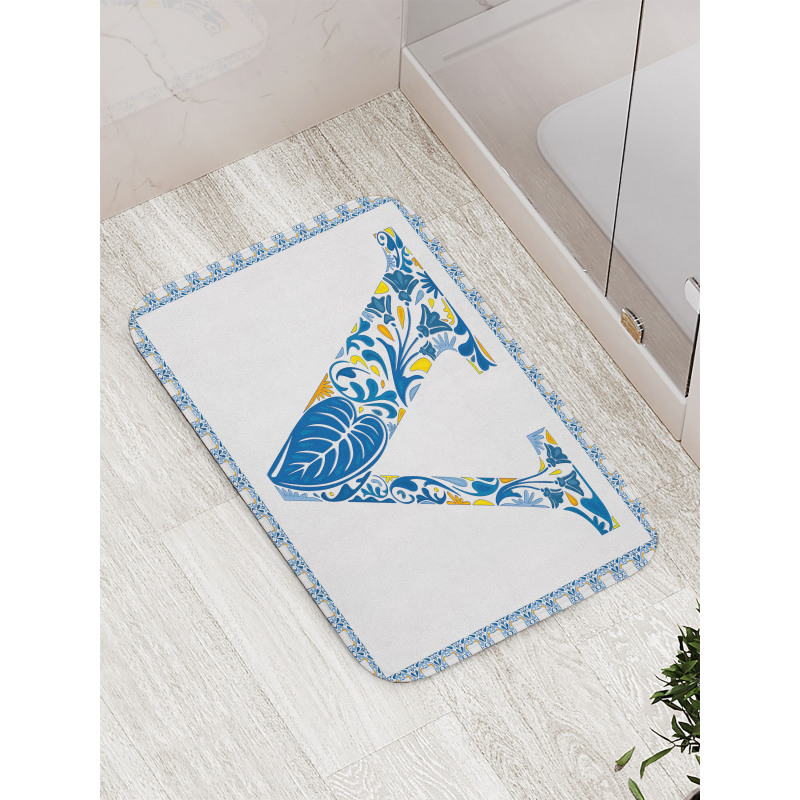 Capital Font Framework Bath Mat