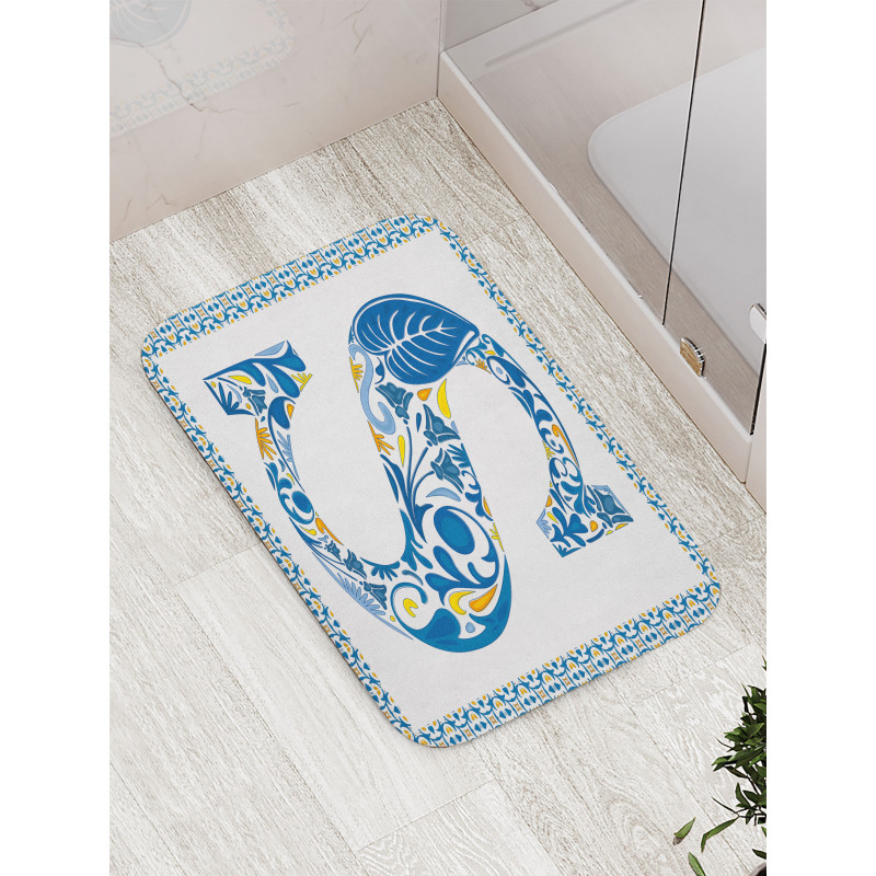 Old Fashion Typography Bath Mat