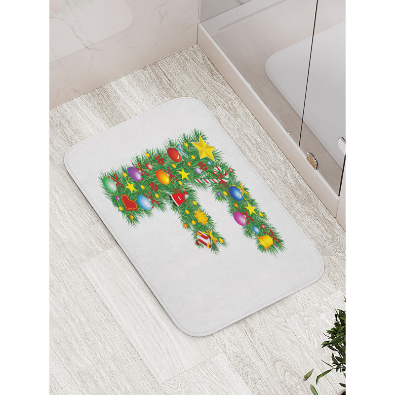 Chirstmas Bells Santa Bath Mat