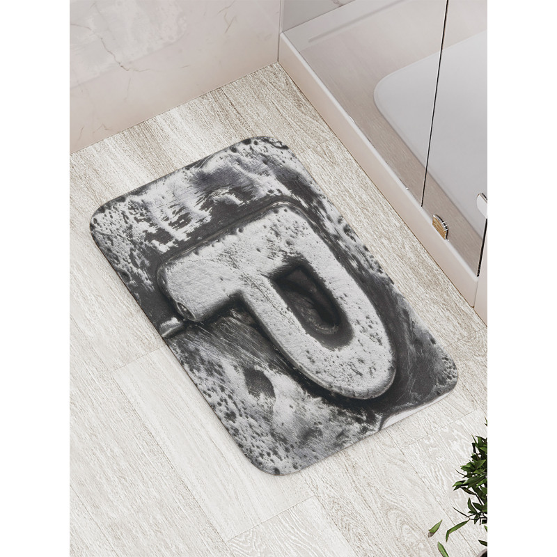 Baroque Style Initials Bath Mat