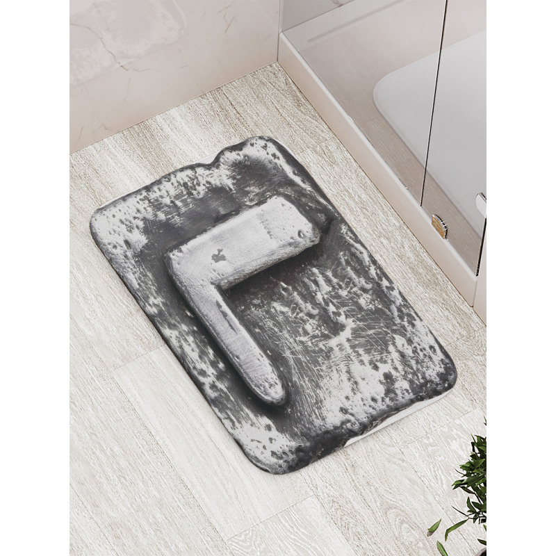 Baroque Word Design L Bath Mat