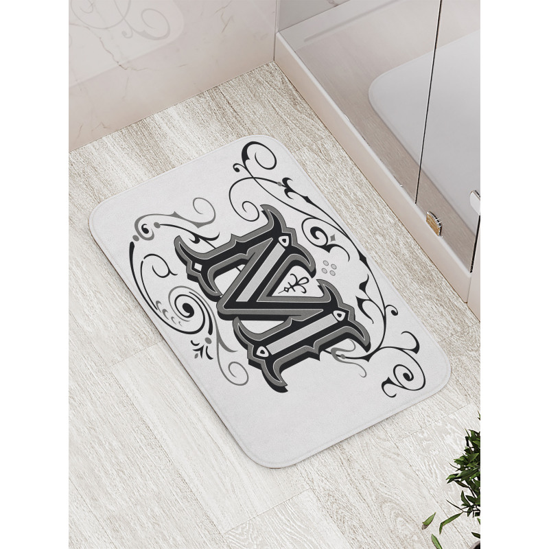 Eastern Abstract M Bath Mat